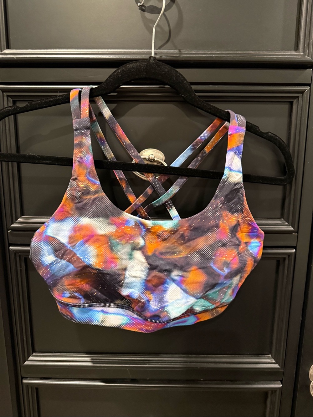 lululemon athletica Multicolor Strappy Sports Bra - Orange, Blue, Purple, Black